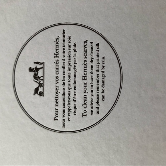 BRAND NEW HERMES PRINTED SILK SCARF - Picture 8 of 8